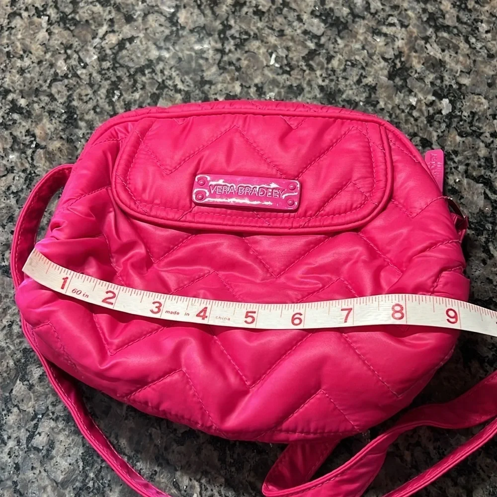 Vera Bradley Pink Nylon Quilted crossbody EUC